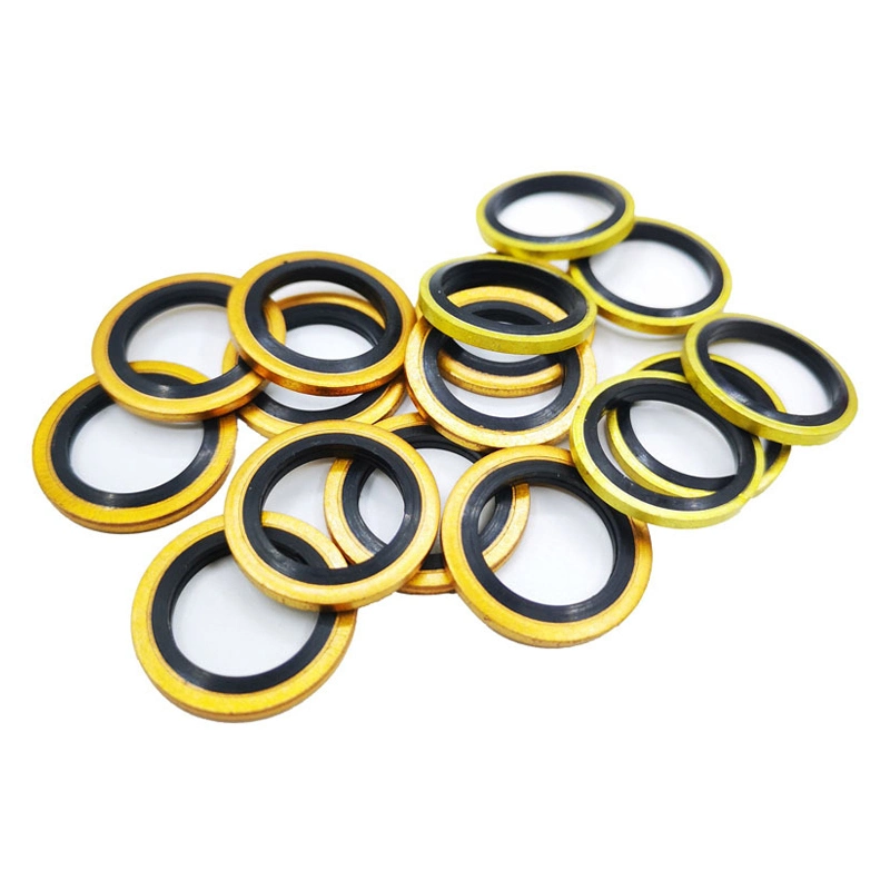 Αυτοκεντρικό 304 ανοξείδωτου χάλυβα Dowty Seal Gasket NBR Rubber Bonded Seal Washer 6