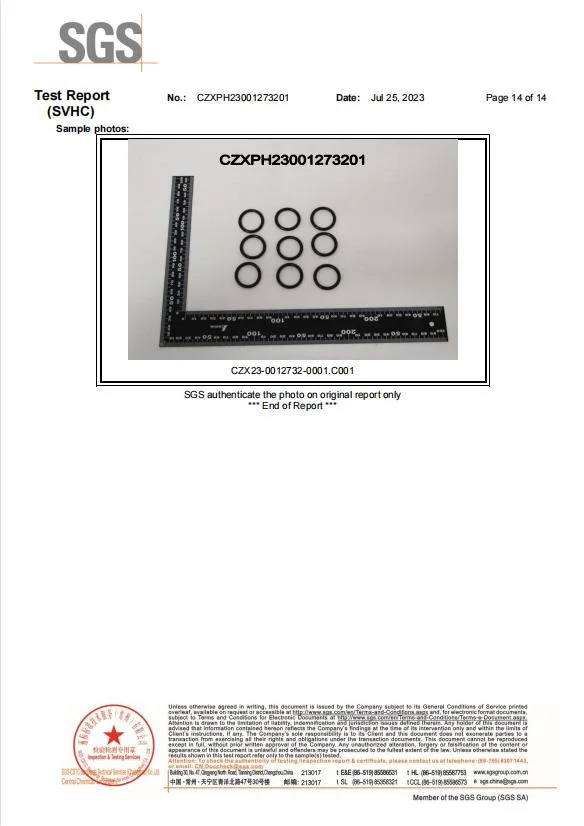 NBR FKM EPDM CR O-RING Σιλικόνης για αυτοκινητοβιομηχανίες και αεροδιαστημικές εφαρμογές 13